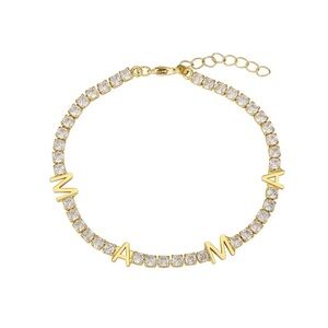 14K Gold Tone 'MAMA' Bracelet